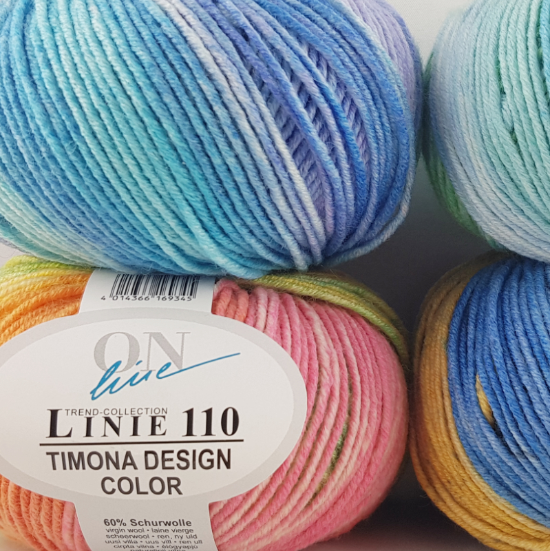 Timona Linie 110 Design Color von ONline 0323 - blau / rosa