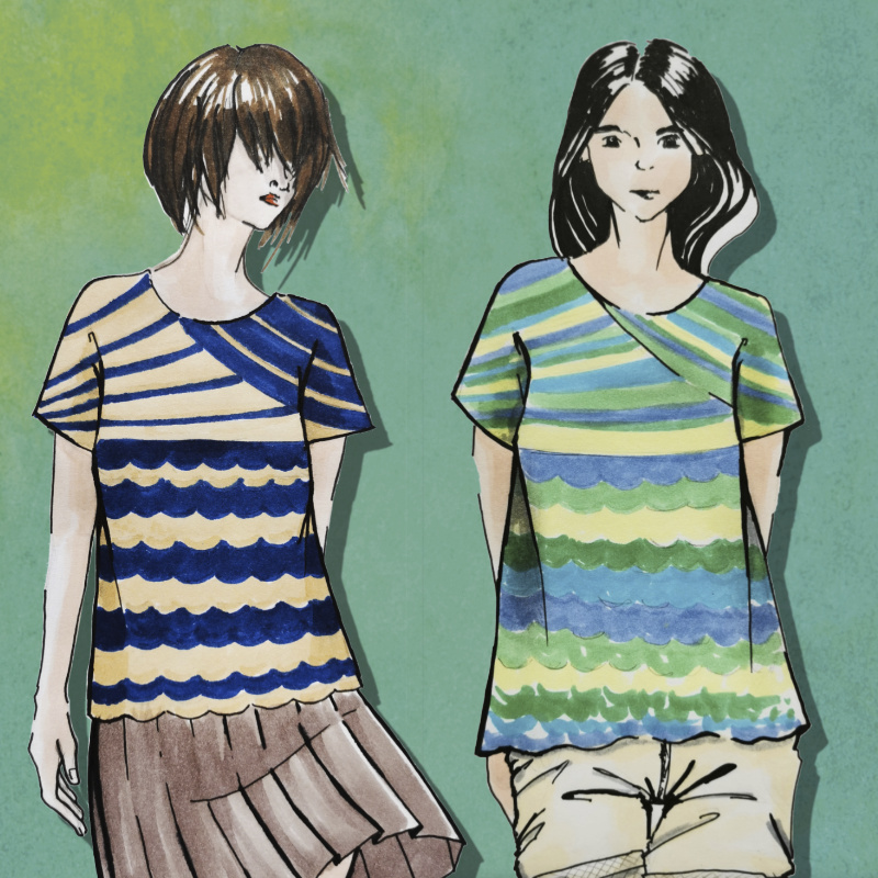 Shirt Wellenreiter | Wollpaket mit Sandy Design Color Linie 165 | Stricken