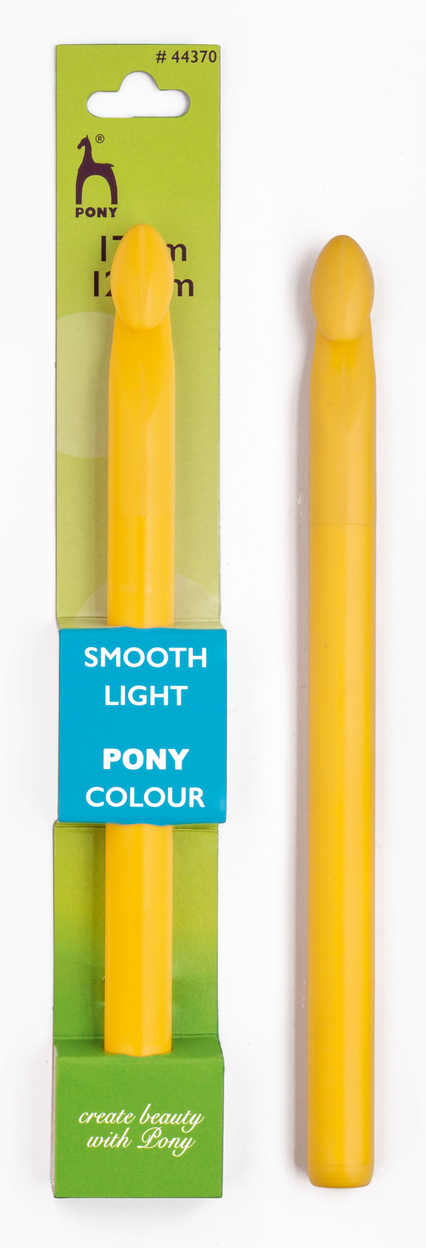 Häkelnadel Kunststoff Pony Colours 12,00 mm - gelb