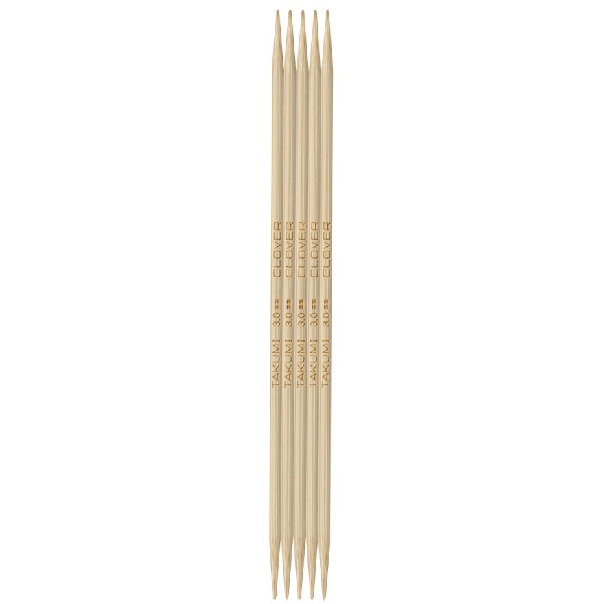 Nadelspiel Takumi® Bambus von Clover 12,5 cm 3,00 mm